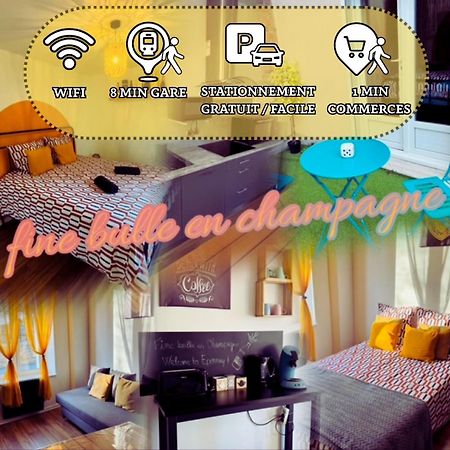 Fine Bulle En Champagne - 1 Chambre - Terrasse Epernay Bagian luar foto